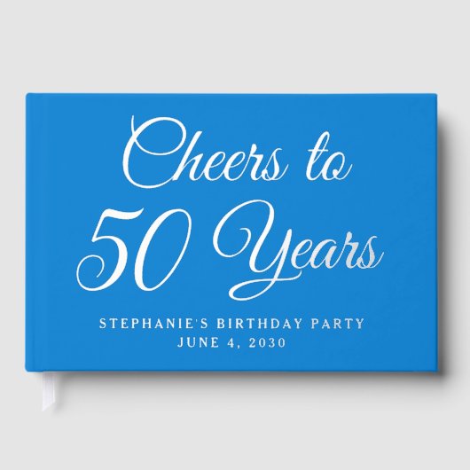 Élégante huile bleue encourage à 50 ans (Recto)