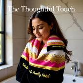 Élégante huile d'or avec chauve-souris rose et bla