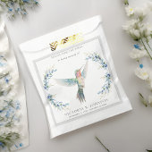 Elegante Hummingbird Seed Packet Funeral Memorial Bedankzakje
