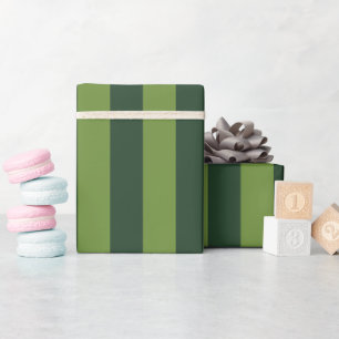 Elegante Hunter Groene Tuin Groene Streep Cadeaupapier