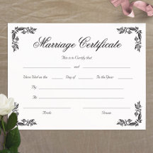 Elegante Huwelijksakte met Vintage Hoekjes