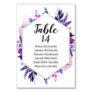 Elegante huwelijksreceptie Gast Zitkaart Kaart