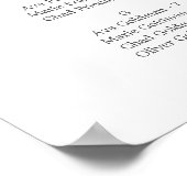 Elegante Hydrangea bruiloft Zitkaart Poster (Hoek)