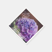 Elegante Hydrangea Christelijke Moederdag Verse Servet (Hoek)