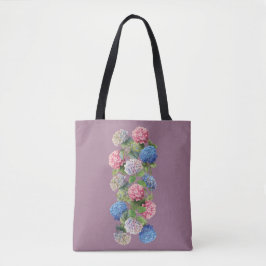 Elegante Hydrangea Floral Canvas tas