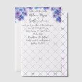 Elégante Hydrangea Mariage Vellum Invitation (Décalage (Invitation))