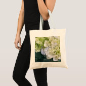 Elegante Hydrangea Monogram Custom Love Bijbel Ver Tote Bag (Voorkant (product))