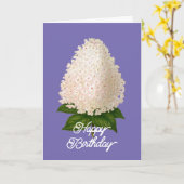 Elegante  Hydrangea Paniculata Verjaardag Kaart (Gele Bloem)