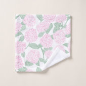 Élégante Hydrangea Rose Vert Botanique (Gant de toilette)