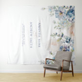 Elégante Hydrangea & Tapisserie Mariage Rose (En situation (horizontale))