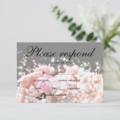 Elégante hydrangée blanche roses roses roses RSVP (Debout devant)