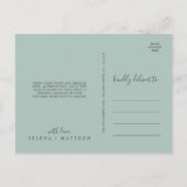 Elégante Hydrangée Bleue | Carte postale Merci bla (Dos)