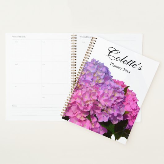 Élégante Hydrangée rose bleu rose violet pour elle (Devant avec enveloppe)