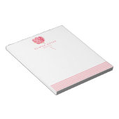 Élégante Hydrangée rose - Bloc-notes personnalisé (Incliné)
