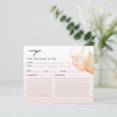 Elegante ijs bruiloftsfeest receptkaart (Staand voorkant)