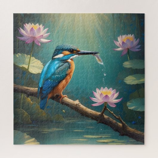 Elegante ijsvogel legpuzzel (Verticaal)