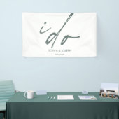 Elegante "ik doe" trouwbanner spandoek (Beurs)