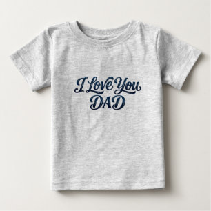 Elegante 'Ik hou van je Papa' typografie tekst met