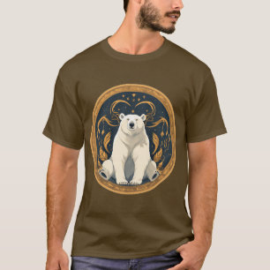 Elegante Illustratie van IJsbeer T-shirt