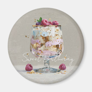 Elegante Impasto Frambozen Dessert Magneet