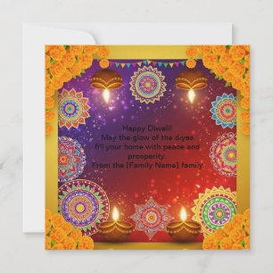 Elegante Indiase Diwali Rangoli Plattegrond Kaart