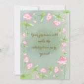 Elegante Indiase Mehndi Ceremonie Uitnodiging (Achterkant)