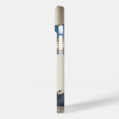 Elegante Indigo Blue Agaat Sequins Case-Mate iPhone Case (Achterkant / Links)