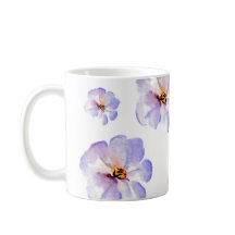 Elegante Indigo Waterverf Bloem