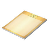 Elegante initialen op goud notitieblok (Gedraaid)