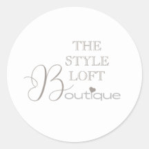 Elegante initiële script branding voor boetiekwink