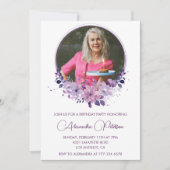 Elégante invitation 70e anniversaire Photo Elegant (Devant)