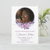 Élégante invitation à 14e anniversaire Photo Elega (Debout devant)