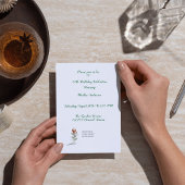 Elégante invitation à 60e anniversaire fleurie pou