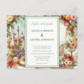 Elégante invitation à dîner à Florence Italie (Dos)