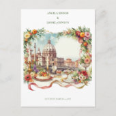 Elégante invitation à dîner à Florence Italie (Devant)