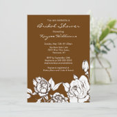 Élégante invitation à la douche de la mariée flora (Debout devant)