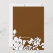 Élégante invitation à la douche de la mariée flora (Dos)