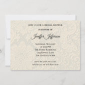 Elégante invitation à la douche nuptiale (Dos)