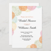 Elégante invitation à la douche nuptiale (Devant / Derrière)