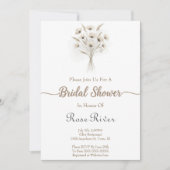Elégante invitation à la douche nuptiale (Devant)