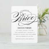 Elégante invitation à la douche nuptiale (Debout devant)