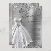 Elégante invitation à la douche nuptiale (Devant / Derrière)