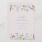 Elégante invitation à la douche nuptiale (Devant / Derrière)