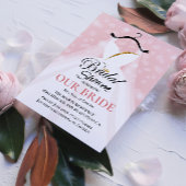 Élégante invitation à la douche nuptiale avec Mari
