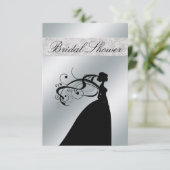 Élégante invitation à la douche nuptiale avec mari (Debout devant)