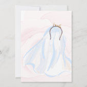 élégante invitation à la douche nuptiale fleurie (Dos)