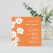 Élégante invitation à la douche nuptiale florale (Debout devant)