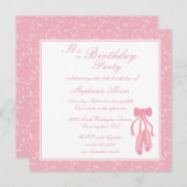Elégante invitation à la fête d'anniversaire des p (Devant / Derrière)