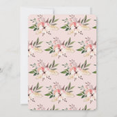 Elégante invitation à la fête d'anniversaire rose (Dos)