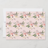 Elégante invitation à la fête d'anniversaire rose (Dos)